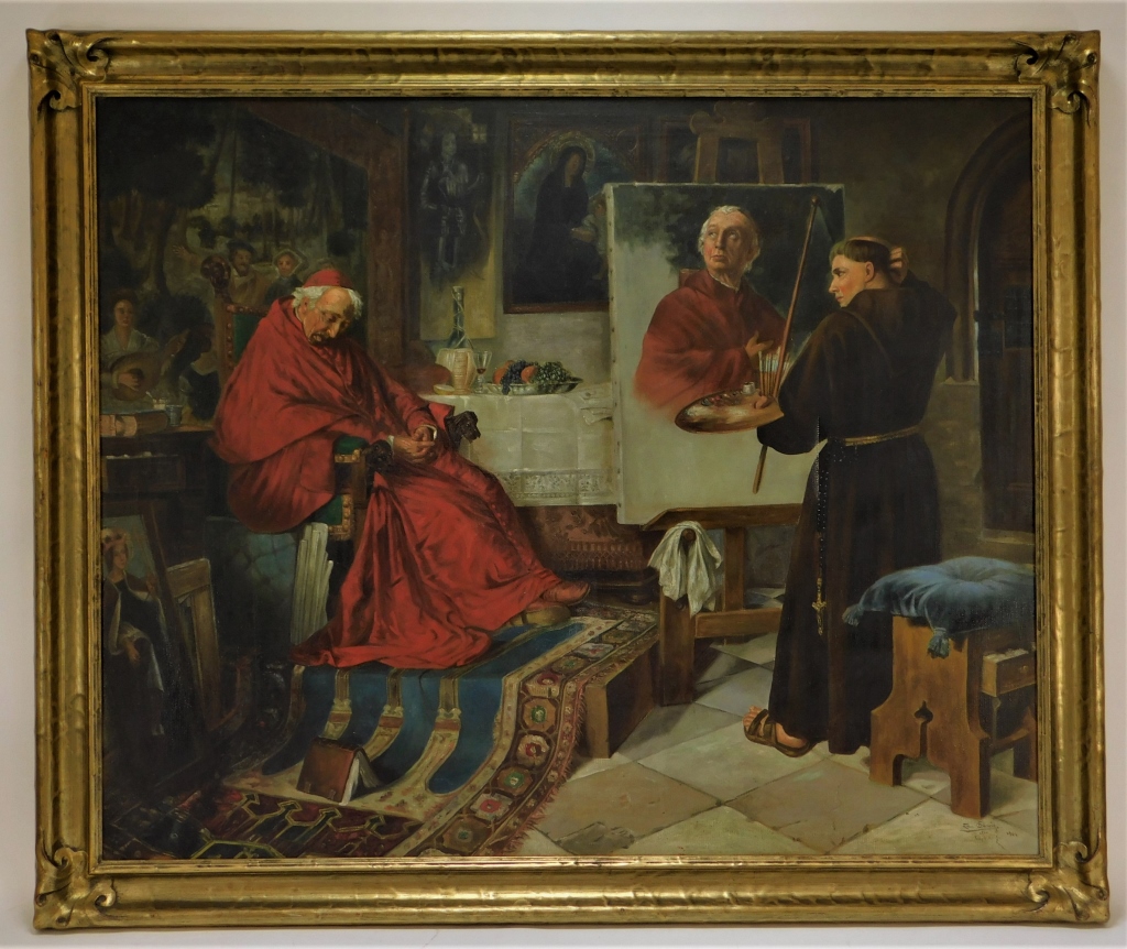 Appraisal: AFT TOBY E ROSENTHAL SLEEPING CARDINAL PAINTING United States Genre