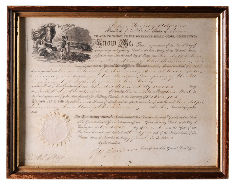 Appraisal: John Quincy Adams Autograph - sixth Pr