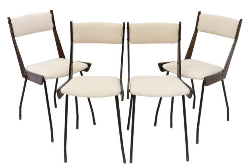 Appraisal: lot of Italian mid-century modern boomerang dining chairs in the