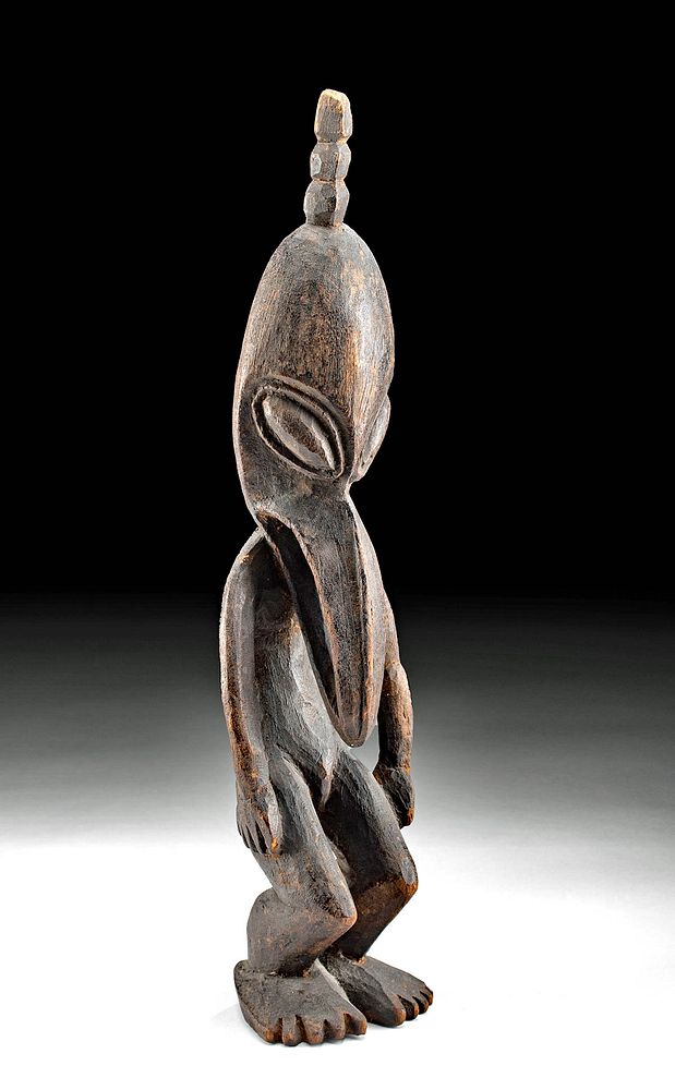 Appraisal: Mid- th C Papua New Guinea Wood Ancestral Bird Figure