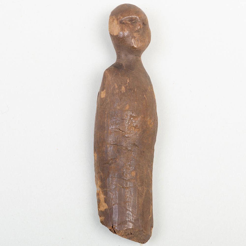 Appraisal: Fragmentary Wooden Figure Possibly Inuit x in th early th