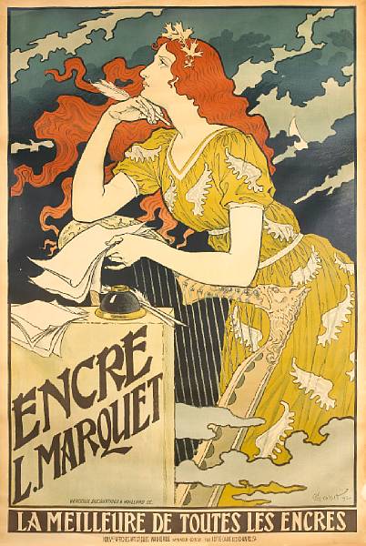 Appraisal: Eug ne Grasset French - Encre L Marquet Lithograph in