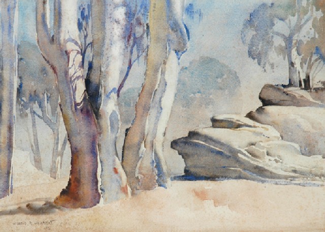 Appraisal: Attributed to Harold Herbert - White Gums watercolour signed 'Harold