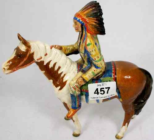 Appraisal: Beswick Mounted Indian on Skewbald Horse Model