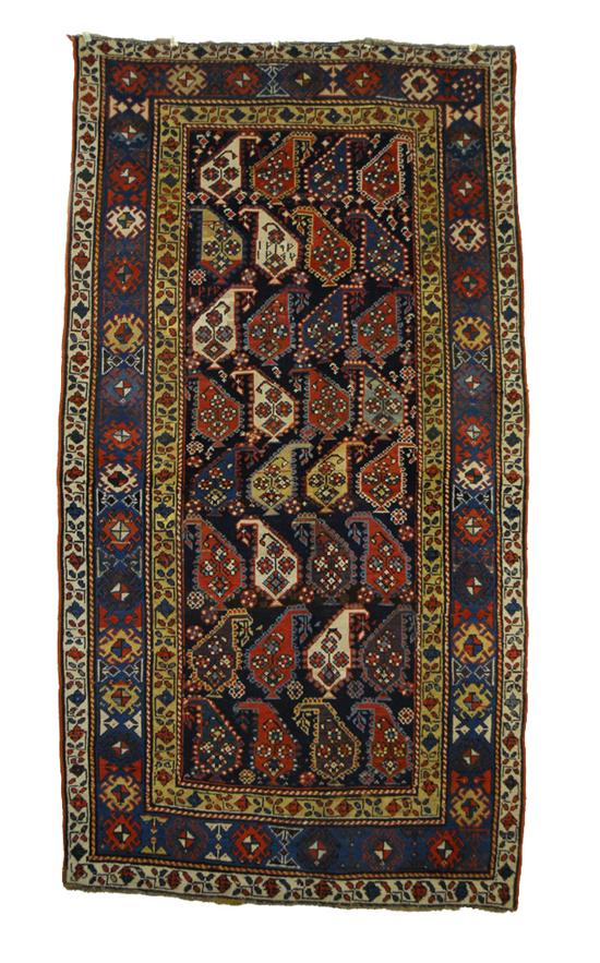 Appraisal: GENDGE RUG Caucasus dated feet inches x feet Provenance From