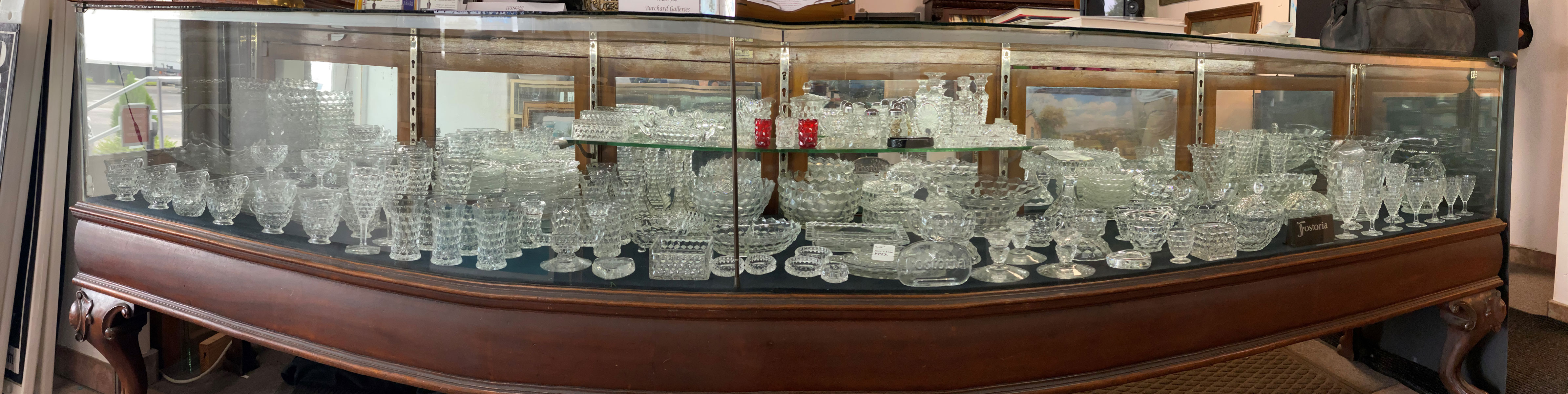 Appraisal: MASSIVE FOSTORIA ''AMERICAN'' GLASS COLLECTION Over pieces Comprising Punch bowl