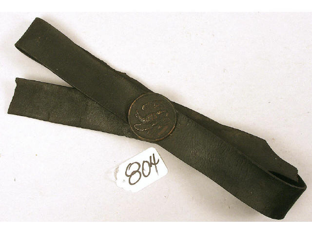 Appraisal: Civil War era shoulder strap for cartridge belt with eagle