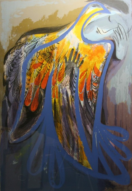 Appraisal: Charles Blackman born Firebird screenprint signed in pencil 'Charles Blackman'