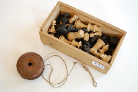 Appraisal: BOX INC WOODEN CHESS PIECES