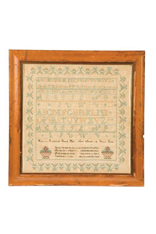 Appraisal: AMERICAN SAMPLER Harriet Goodrich Reid possibly New Hampshire early th