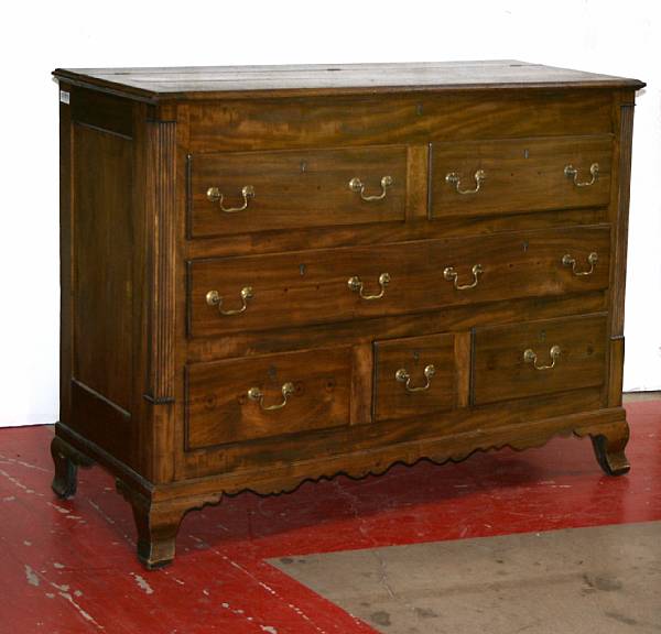 Appraisal: A Baroque style hardwood mule chest height in width ft