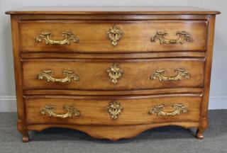 Appraisal: Louis XV Style Serpentine Front Drawer Commode A beautiful custom