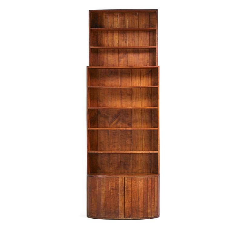 Appraisal: WHARTON ESHERICK Tall custom bookcase Condition Report Features one retractable