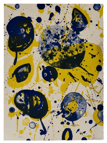 Appraisal: SAM FRANCIS An Set-- Color lithograph on Rives BFK x