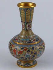 Appraisal: A fine cloisonne enamelled brass vase cm diameter x cm