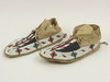 Appraisal: MOCCASINS - Pair of th C Native American buckskin beaded