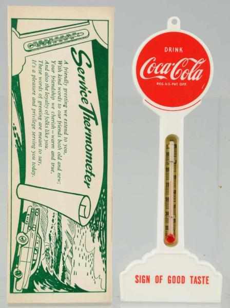 Appraisal: Coca-Cola Small Plastic Thermometer Box s Condition Near Mint Size