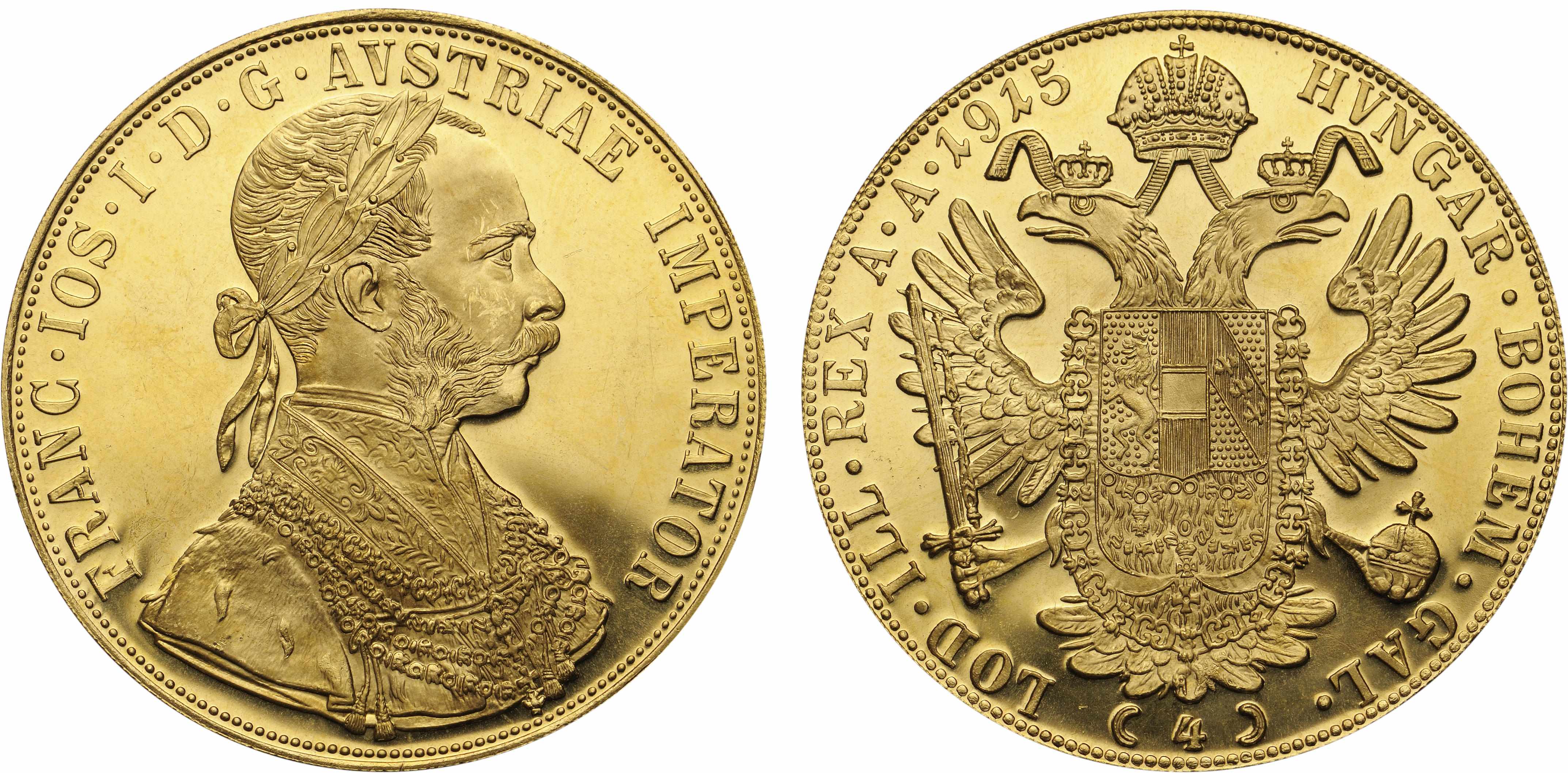 Appraisal: Austria Ducats Restrike KM- A highly contrasting prooflike example of