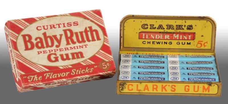 Appraisal: Lot of Gum Items Description Includes one Baby Ruth Gum