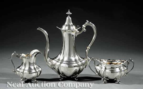 Appraisal: A Reed and Barton Sterling Silver After-Dinner Coffee Service Hampton