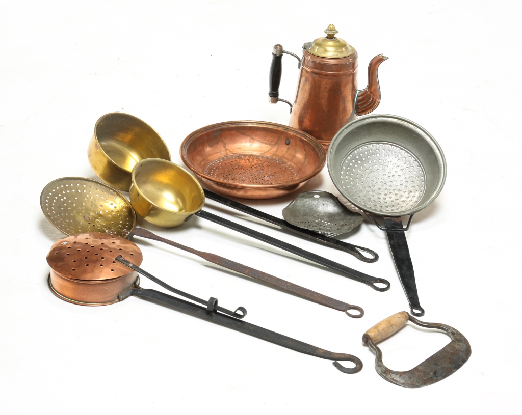 Appraisal: GROUP OF KITCHEN ITEMS INCLUDING COPPER American and European late