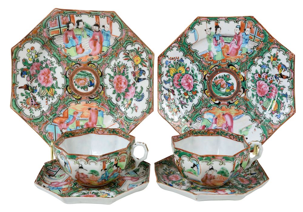 Appraisal: Piece Set of Chinese Rose Medallion Porcelain th century floral