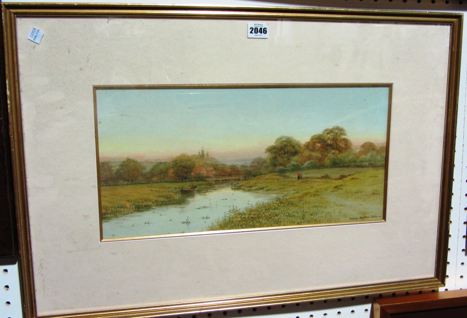 Appraisal: George Oyston Landscape watercolour signed a pair