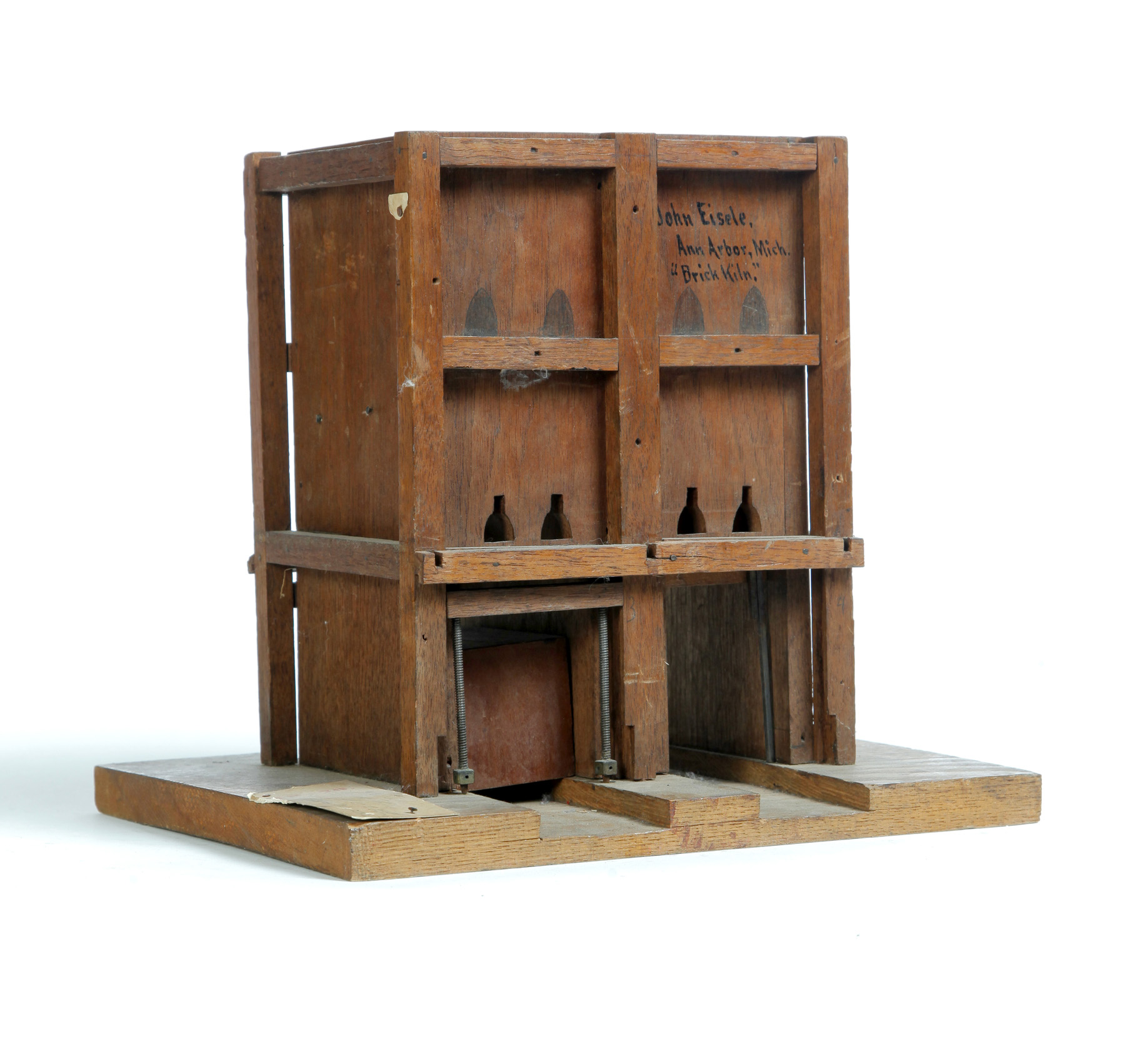 Appraisal: AMERICAN BRICK KILN PATENT MODEL Ca mixed woods Retains original