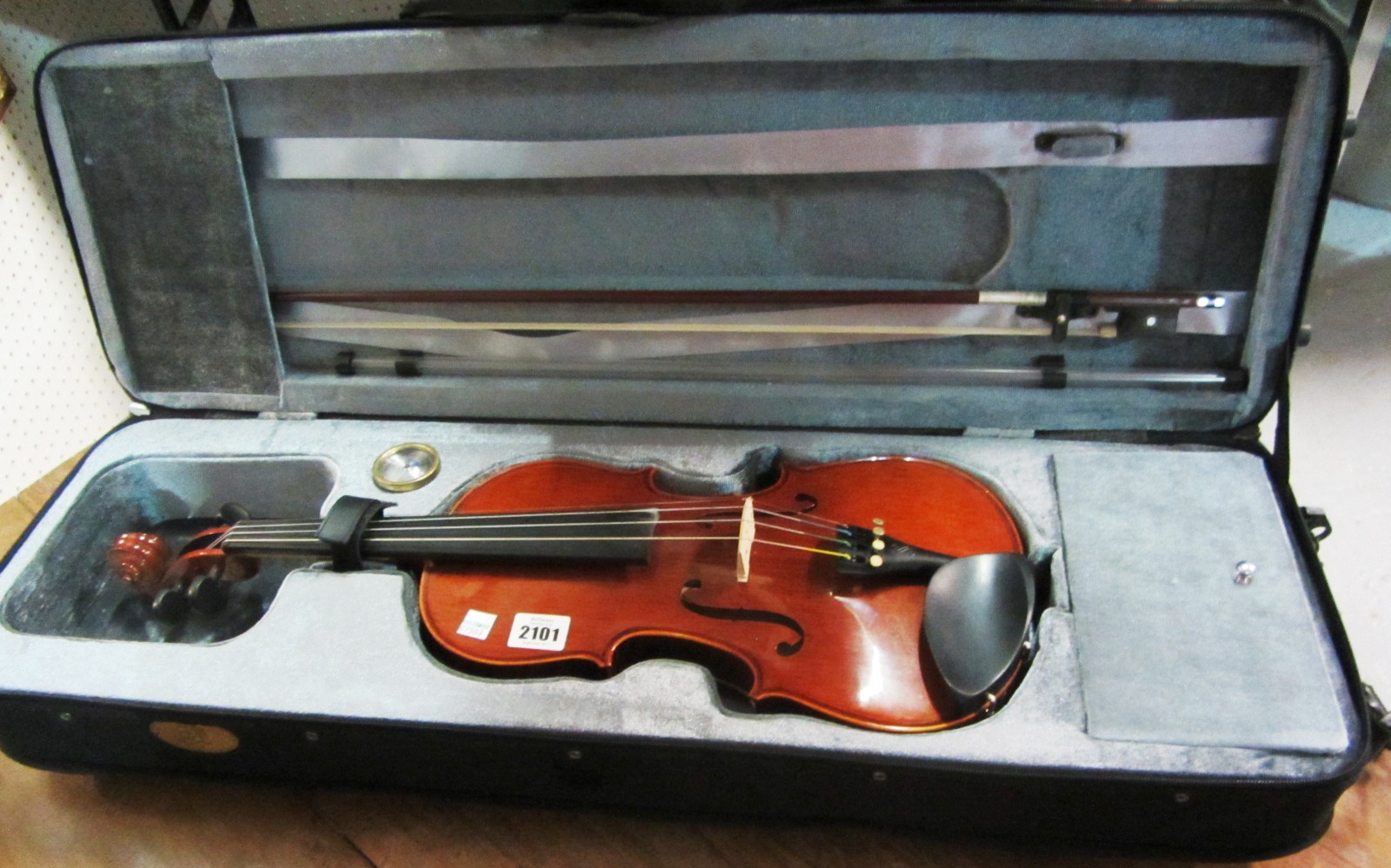 Appraisal: A modern violin and bow cased