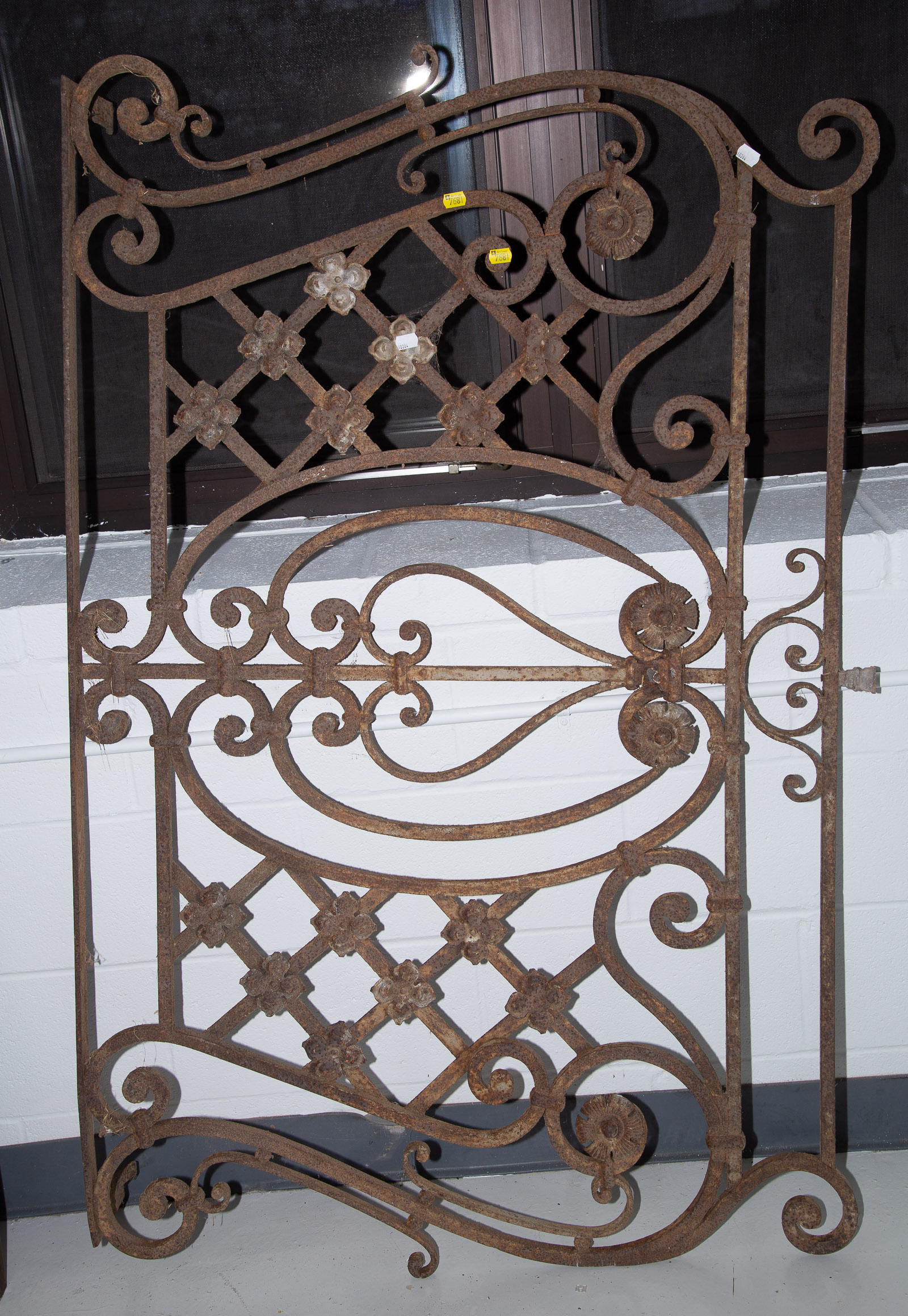 Appraisal: LARGE CAST IRON FENCE SECTION