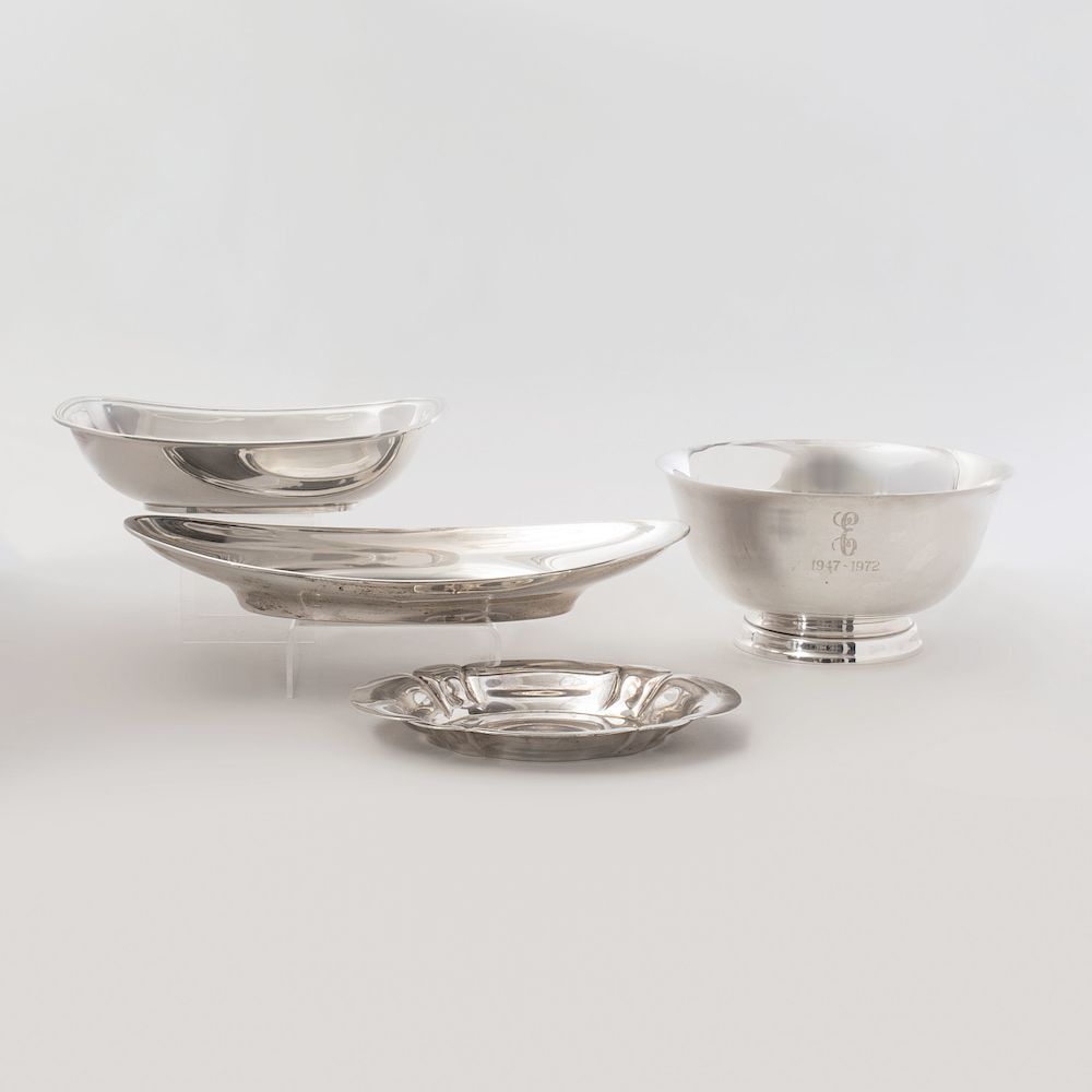 Appraisal: Two Gorham Silver Serving Dishes a Tiffany Silver Dish and