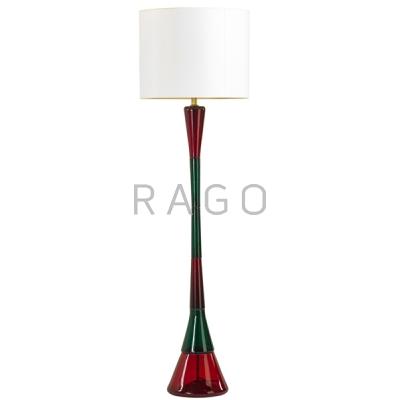 Appraisal: FULVIO BIANCONI - VENINI Floor lamp Italy s Blown glass