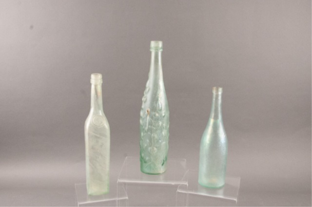 Appraisal: Three Glass Bottles One marked with Marashino in roudel at