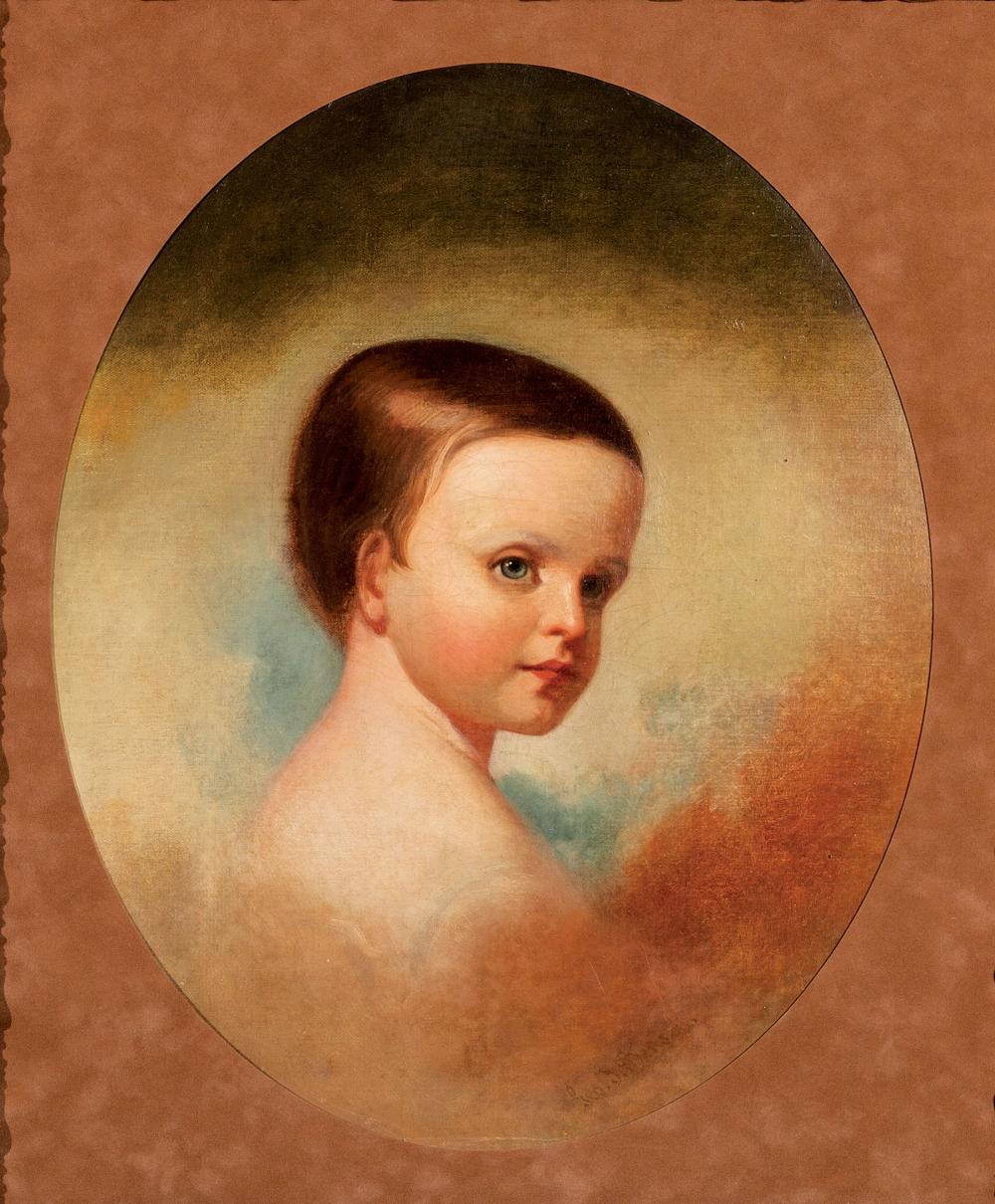 Appraisal: George Frederick Bensell American - Portrait of a Child oil