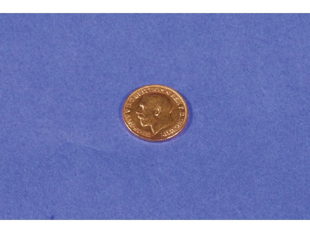 Appraisal: A GEORGE V GOLD SOVEREIGN