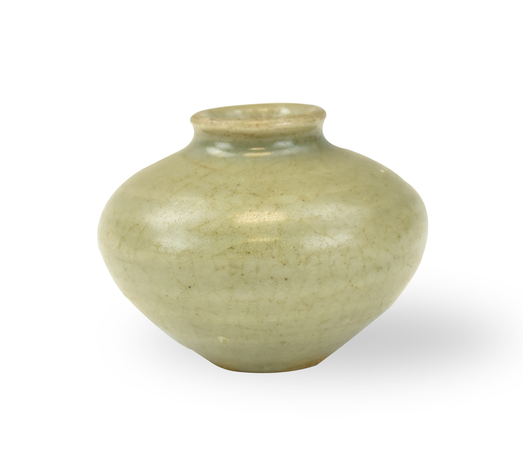 Appraisal: CHINESE LONGQUAN CELADON WATER POT MING DYNASTY Chinese Ming dynasty