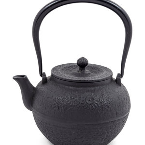 Appraisal: A Japanese Bronze Teapot th Century Height including handle inches