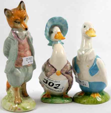 Appraisal: Beswick Beatrix Potter Figure Jemima Puddle Duck Mr Drake Puddle