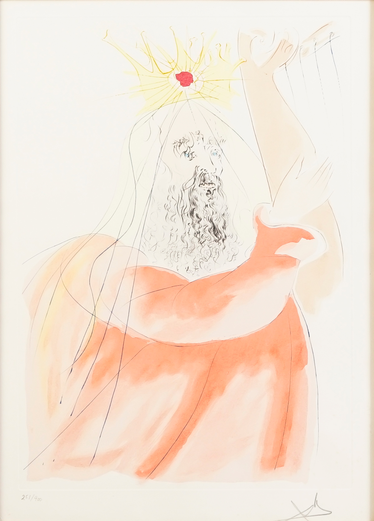 Appraisal: DALI Salvador Spanish French - King David from Dali's ''Our