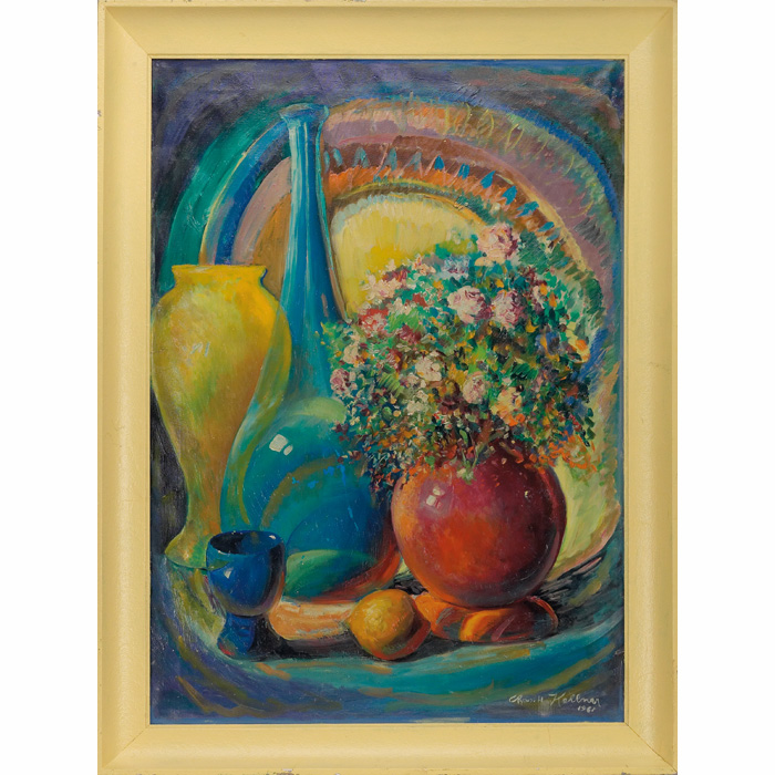 Appraisal: Charles Harry Kellner American b Still Life oil on canvas