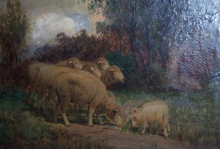 Appraisal: Charles T Phelan American b Sheep Grazing Estimate -