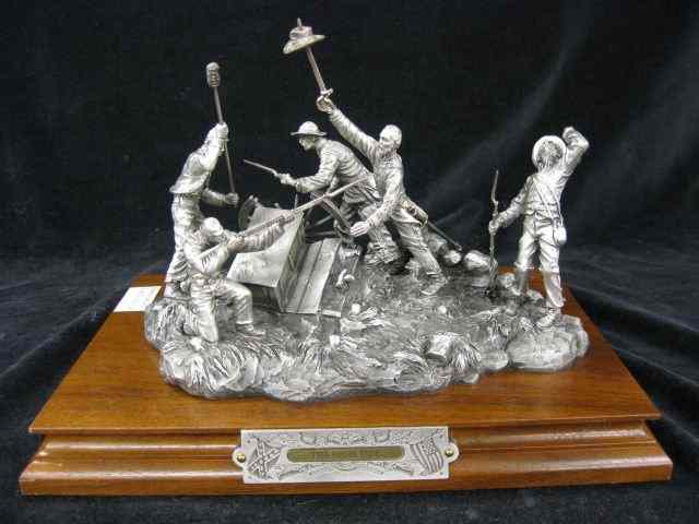 Appraisal: Chilmark Pewter Civil War Statue ''The High Tide'' signed by