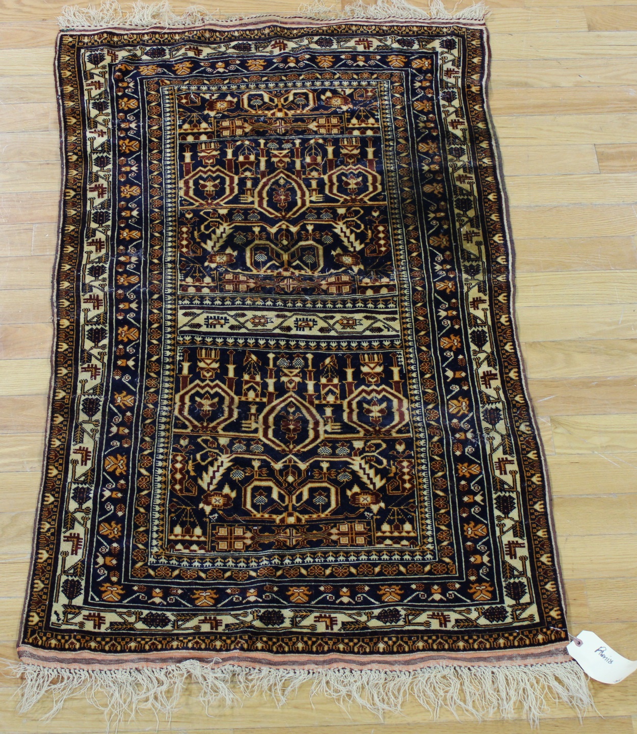 Appraisal: Vintage And Finely Hand Woven Carpet A fine carpet with