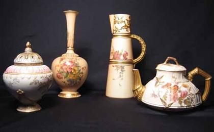 Appraisal: Five piece assorted steins th th c GC