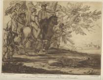 Appraisal: Mezzotint by Richard Earlom C Horsemen from the original drawing