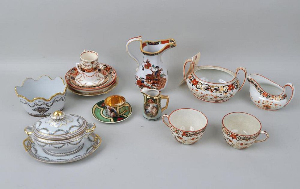 Appraisal: Various English Continental Porcelain Wares including a small Vista Alegre