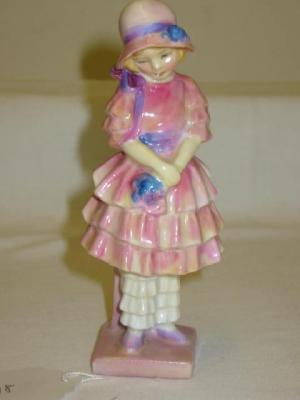 Appraisal: A ROYAL DOULTON PORCELAIN FIGURE Pinkie HN wearing pink frilled