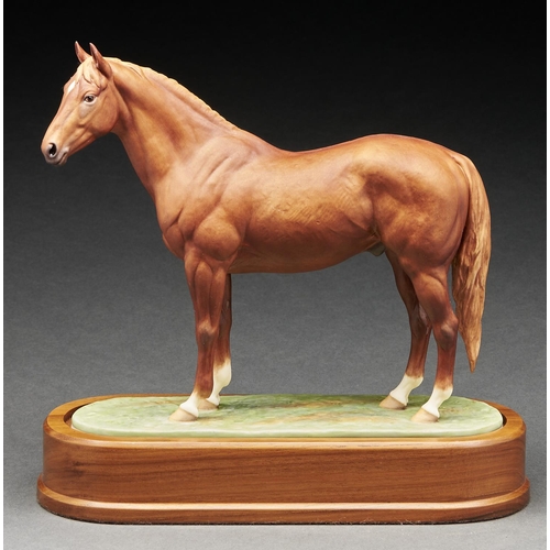 Appraisal: A Royal Worcester equestrian model of Hyperion designed by Doris