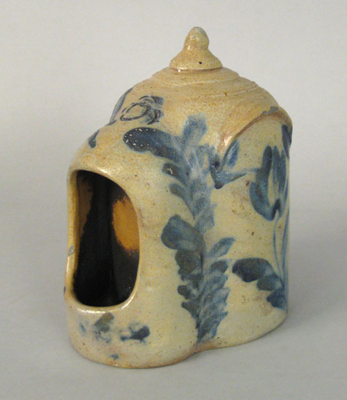 Appraisal: Pennsylvania stoneware feeder probably by Remmey th c with cobalt