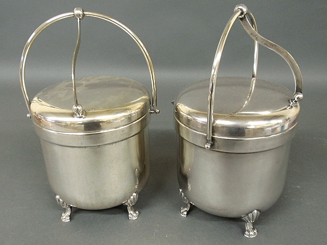 Appraisal: - Two silverplate ice buckets by Rogers Silver Co h